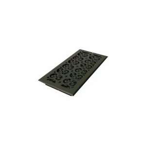  DECOR GRATES ST614W 6x14 Scroll Steel Text Black Wall Reg 