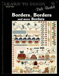 Dale Burdett Cross Stitch Border Patterns Book 200 Plus Designs  
