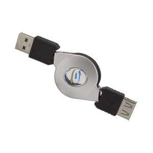   Thru TR5005 29.5 Flat Retractable USB A Extension Cable Electronics