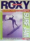 Surfing Poster Roxy Surf Jam 1999 Ventura vintage