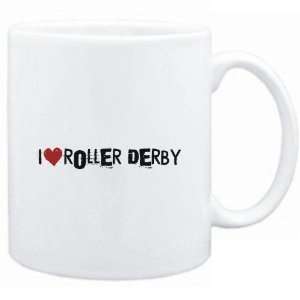  Mug White  Roller Derby I LOVE Roller Derby URBAN STYLE 