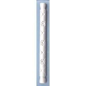    Flowers & Rhombus Small Textured Rolling Pin