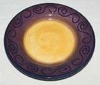 Salad Plate Tabletops Unlimited Fusina Handpainted Purple Yellow 