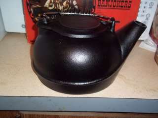 Kettle, Tea cast iron THREE QUART cold touch handle  
