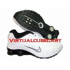 Nike R4 Shox Running Shoe White/Black Mens Size 11 