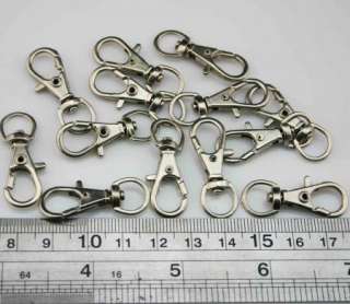 wholesale 35 Swivel Trigger Clip Key Rings 32mm Charms Findings DIY 