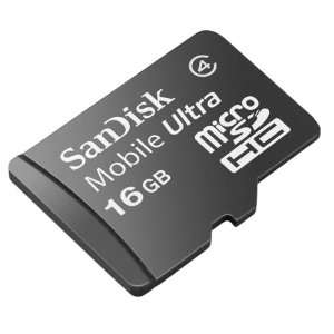  Sandisk 16GB Ultra microSDHC CLASS 4 / MobileMate micro 