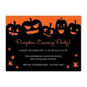 Halloween Party Invitations   Pumpkin Silhouettes By Nancy Kubo