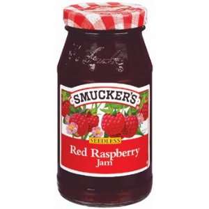 Smuckers Red Raspberry Seedless Jam 12 Grocery & Gourmet Food