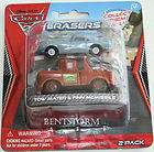   Cars 2 FINN McMISSILE & TOW MATER ERASERS Car body Lifts RARE NEW