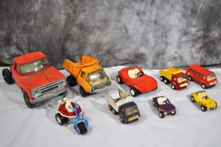 Vintage Tonka Trucks Toy Lot 9 Metal Automobiles Cars  