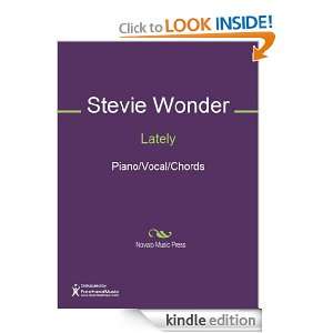 Lately Sheet Music (Piano/Vocal/Chords) Stevie Wonder  
