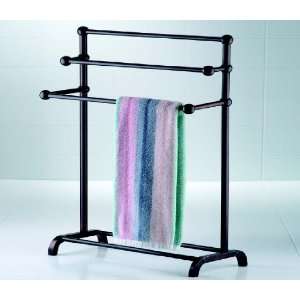 Taymor 37 Inch Bathroom & Powder Room Floor Three Tier Valet Towel 