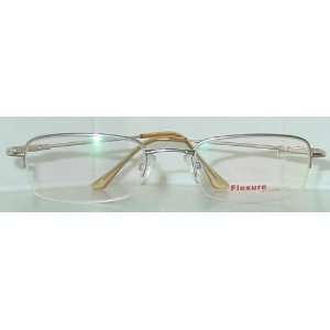  TITANIUM Mens Flexible Gold Eyeglass Frame FX13 