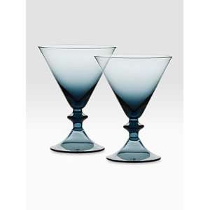   Home High Rise Martini Glasses, Set of 2   Amber