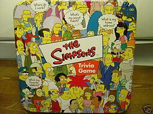 THE SIMPSONS TRIVIA GAME IN COLLECTORS TIN 2000  