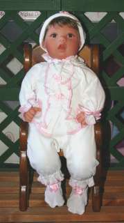 BASSINET BABY DOLL BY VIRGINIA TURNER 17 INCHES  