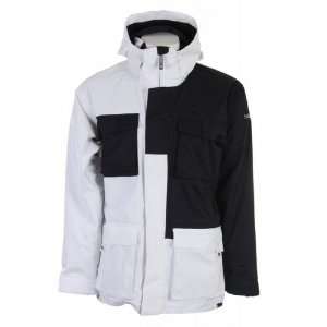  Sessions Replay Snowboard Jacket White/Black Sports 