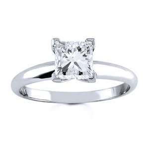  Platinum Princess Diamond Solitaire Engagement Ring (1.00 