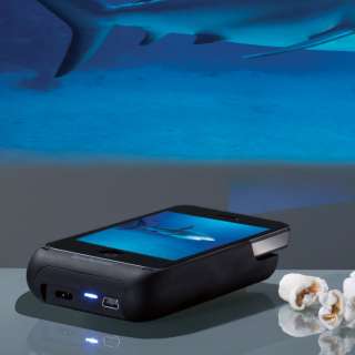 Pocket Projector for iPhone 4 Devices, from Brookstone  