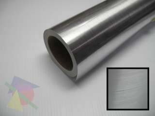 25 Wide Brushed Silver Chrome Vinyl Sign Film Roll  