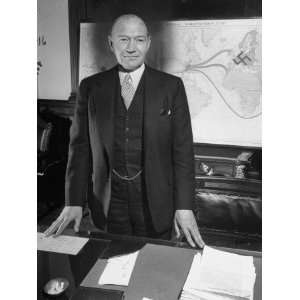  Ambassador Douglas with Lewis, Standing Behind His Desk 