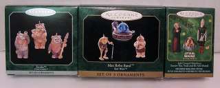 STAR WARS Lot 3 Boxes w/ 9 Hallmark Ornaments  