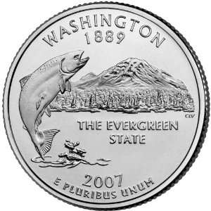  2007 P&D Washington BU State Quarters 