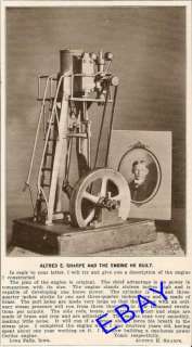 1905 STEAM ENGINE BUILT BY ALFRED SHARPE IOWA FALLS IA  