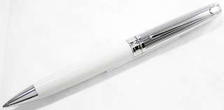 Caran DAche Leman Bicolor White Rhodium Ballpoint Pen  