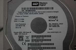 Western Digital 3.5 SATA 250GB WD2500JS 22NCB1 DCM HSBHNTJAHB 