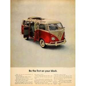   Ad Volkswagen 23 Window Station Wagon Van Sunroof   Original Print Ad