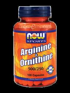 Arginine & Ornithine 500/250 100 caps by NOW Foods  