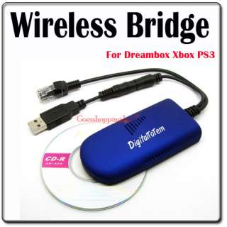 Wifi Bridge Dongle Wireless For Xbox PS3 Dreambox DM500s DM800 HD
