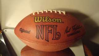 OFFICIAL WILSON NFL LEATHER GAME FOOTBALL TAGLIABUE~  