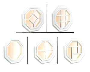 New Decorative Accent Octagon Windows   Many Sizes, Styles, & Shapes 