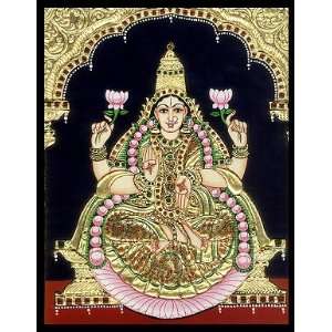  Aishwarya Lakshmi Tanjore Painting   This Price is for 