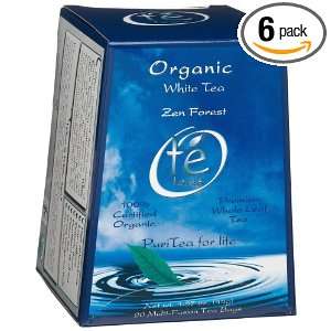  Whole Leaf Tea, Zen Forest, Organic White Tea, 20 Count Tea Bags, 1 
