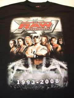 BEST of RAW 15th Anniversary T shirt Cena Austin WWE  