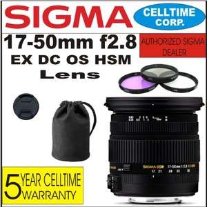    50mm F2.8 EX DC OS HSM Zoom Lens for Nikon w/ 3 Piece Filters + Case