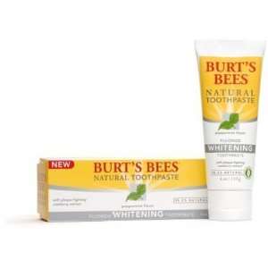  Burts Bees Whitening Toothpaste 4 oz (Pack of 5) Health 