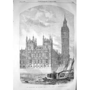  1857 CLOCK TOWER SPEAKERS RESIDENCE HOUSES PARLIAMENT 
