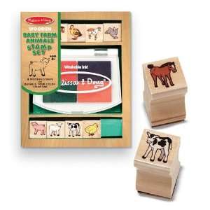  Melissa & Doug Baby Farm Animals Stamp Set Toys & Games