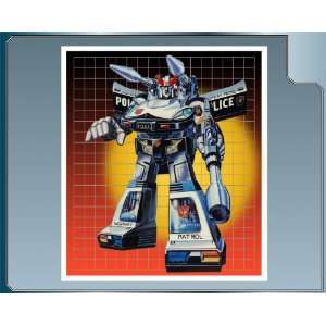  PROWL Vinyl Decal Transformers G1 Autobots Grid 
