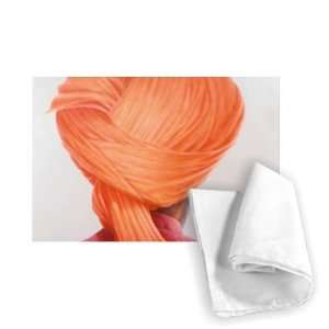  Saffron Turban (oil on canvas) by Lincoln   Tea Towel 