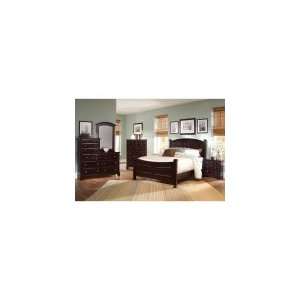  Hamilton   Merlot Panel Bedroom Set w/ Vanity Dresser by 