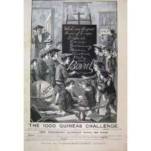  1889 Guineas Challenge Children Bovril Chalkboard