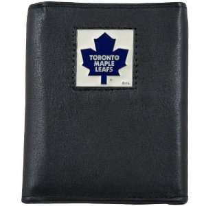  NHL Toronto Maple Leafs Black Tri Fold Leather Executive Wallet 