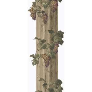  Column Wall Border in Burgundy Grape Architectural Column 