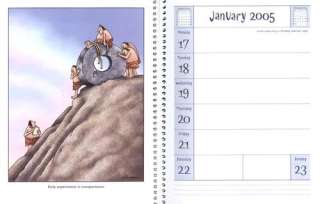 The Far Side 2005 Weekly Engagement Calendar Sample Page
